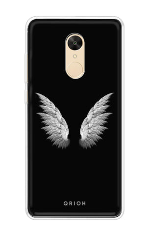 White Angel Wings Redmi Note 5 Back Cover
