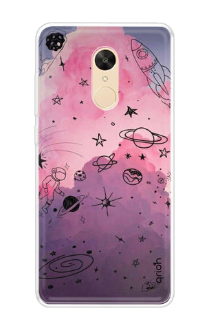 Space Doodles Art Redmi Note 5 Back Cover