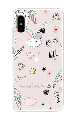 Unicorn Doodle Redmi Note 5 Pro Back Cover