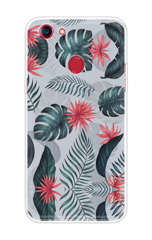 Retro Floral Leaf Oppo F7 Back Cover