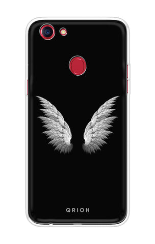 White Angel Wings Oppo F7 Back Cover