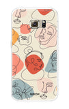 Abstract Faces Samsung S6 Edge Back Cover