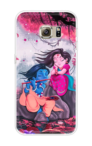 Radha Krishna Art Samsung S6 Edge Back Cover