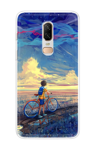 Riding Bicycle to Dreamland OnePlus 6 Back Cover