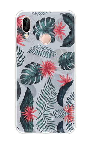 Retro Floral Leaf Huawei P20 Lite Back Cover