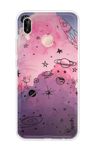 Space Doodles Art Huawei P20 Lite Back Cover