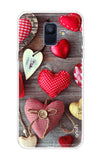 Valentine Hearts Samsung A6 Back Cover