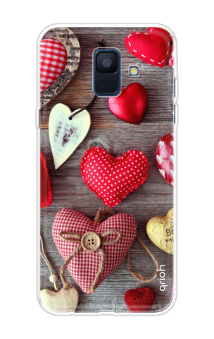 Valentine Hearts Samsung A6 Back Cover