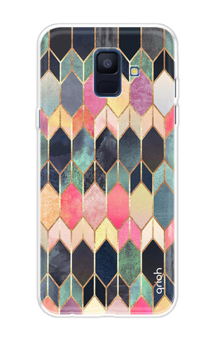 Shimmery Pattern Samsung A6 Back Cover