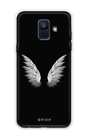 White Angel Wings Samsung A6 Back Cover