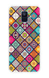 Multicolor Mandala Samsung A6 Back Cover