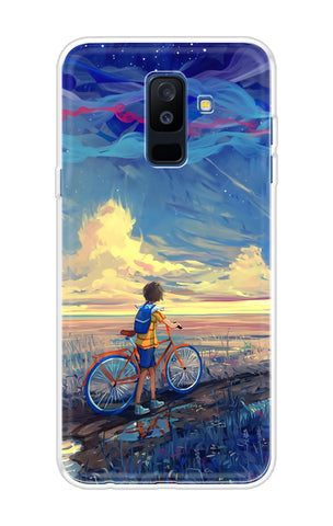 Riding Bicycle to Dreamland Samsung A6 Plus Back Cover