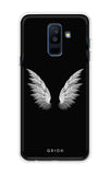 White Angel Wings Samsung A6 Plus Back Cover