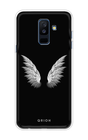 White Angel Wings Samsung A6 Plus Back Cover