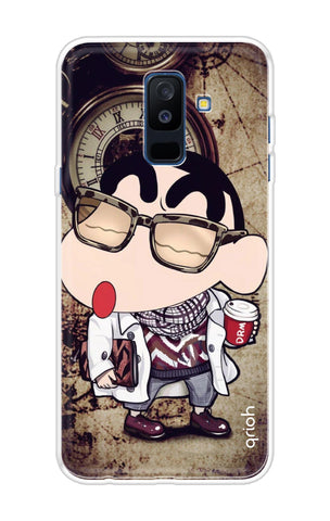 Nerdy Shinchan Samsung A6 Plus Back Cover