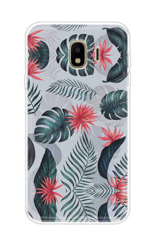 Retro Floral Leaf Samsung J4 Back Cover