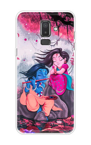 Radha Krishna Art Samsung J8 Back Cover