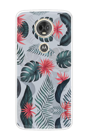 Retro Floral Leaf Motorola Moto E5 Plus Back Cover