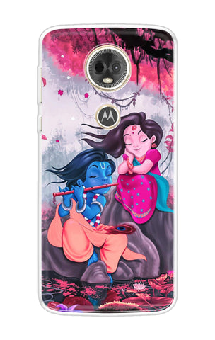 Radha Krishna Art Motorola Moto E5 Plus Back Cover