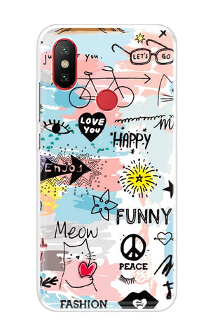 Happy Doodle Xiaomi Mi A2 Back Cover