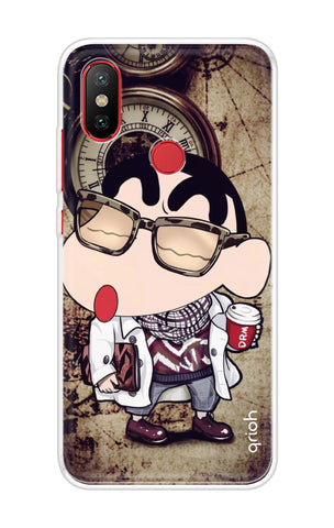 Nerdy Shinchan Xiaomi Mi A2 Back Cover