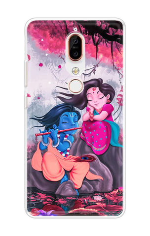 Radha Krishna Art Nokia X6 Back Cover