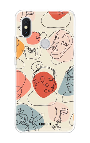 Abstract Faces Xiaomi Redmi Y2 Back Cover