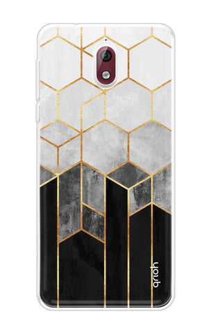 Hexagonal Pattern Nokia 3.1 Back Cover