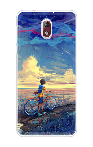 Riding Bicycle to Dreamland Nokia 3.1 Back Cover