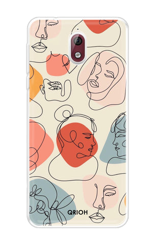 Abstract Faces Nokia 3.1 Back Cover