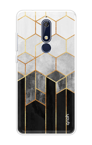 Hexagonal Pattern Nokia 5.1 Back Cover