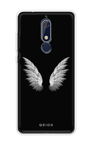 White Angel Wings Nokia 5.1 Back Cover