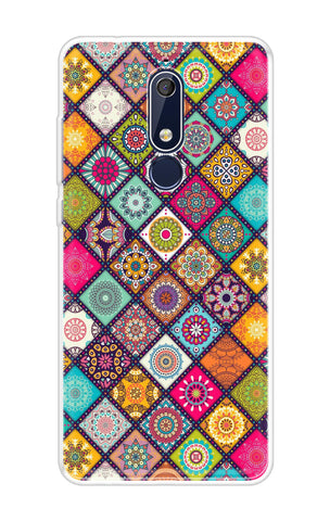 Multicolor Mandala Nokia 5.1 Back Cover