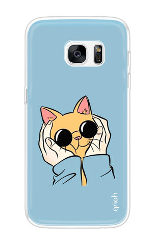 Attitude Cat Samsung S7 Edge Back Cover