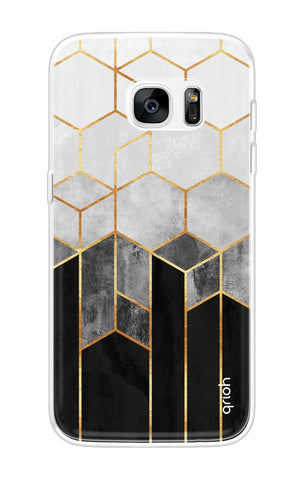 Hexagonal Pattern Samsung S7 Edge Back Cover