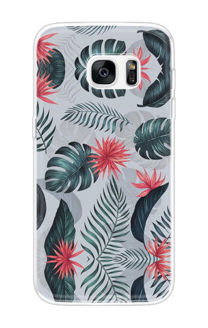 Retro Floral Leaf Samsung S7 Edge Back Cover