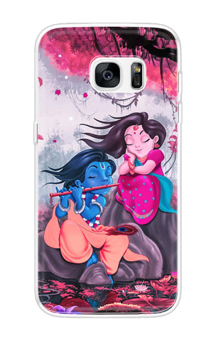 Radha Krishna Art Samsung S7 Edge Back Cover