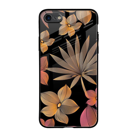 Lines Pattern Flowers iPhone 6 Glass Back Cover Online