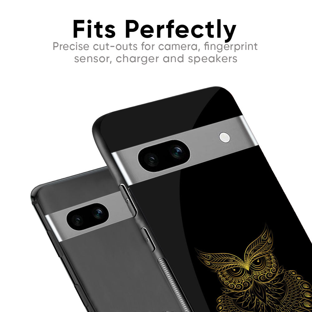 Golden Owl Glass Case for Google Pixel 7A