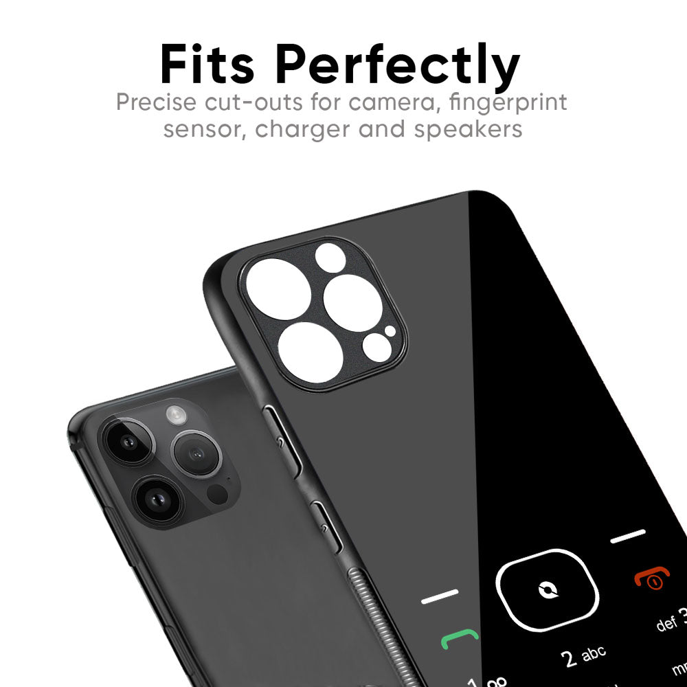 Classic Keypad Pattern Glass Case for iPhone XS Max