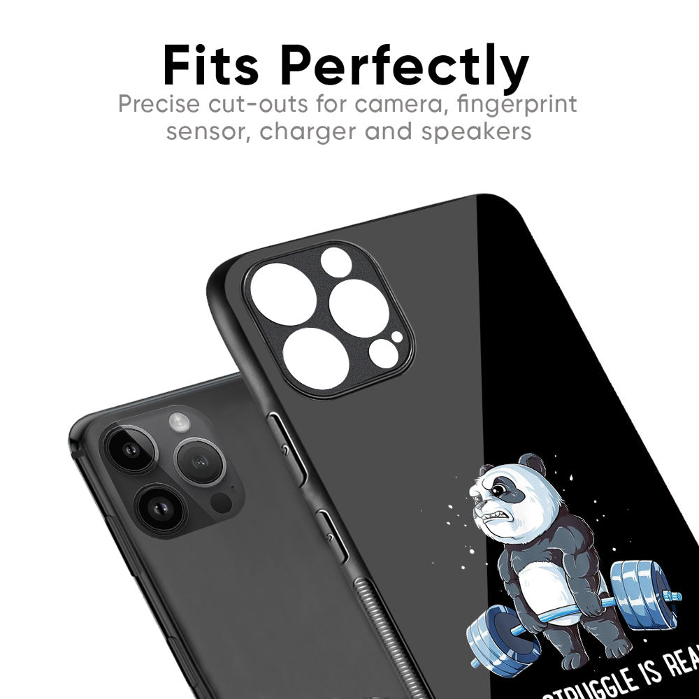 Real Struggle Glass Case for iPhone XS Max