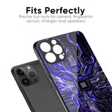 Techno Color Pattern Glass Case For iPhone 12 Pro Max