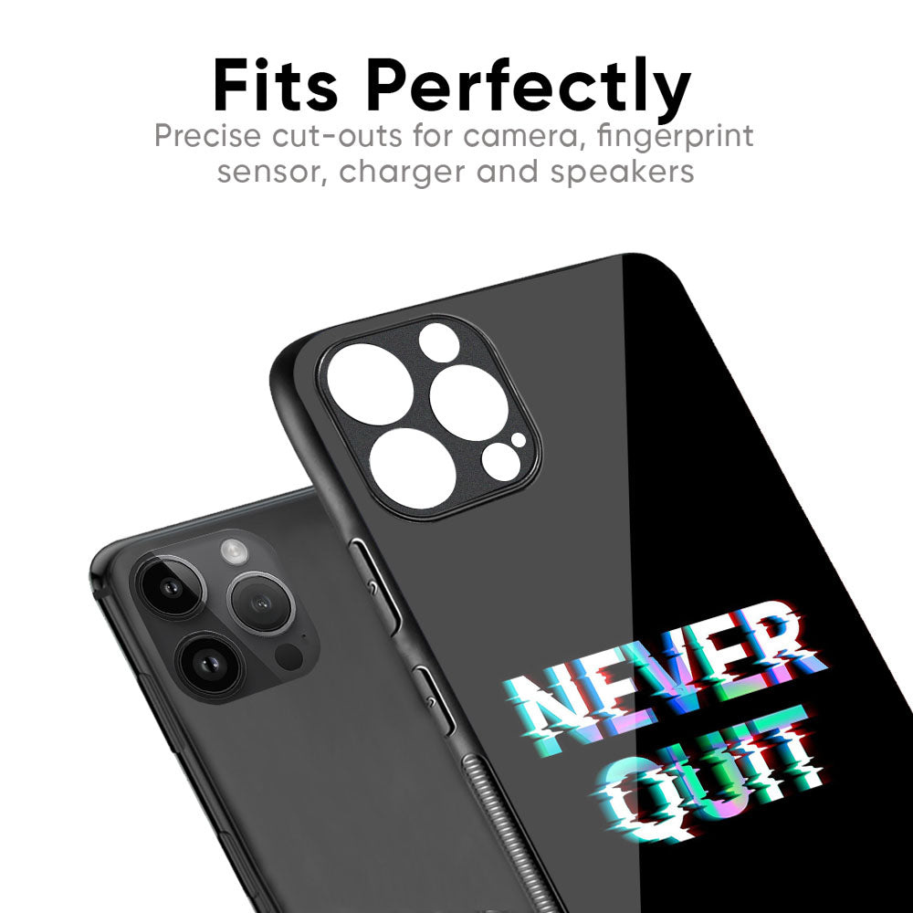 Never Quit Glass Case For iPhone XS Max