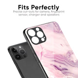 Diamond Pink Gradient Glass Case For iPhone 14 Pro