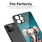 Adorable Baby Elephant Glass Case For iPhone 14 Plus