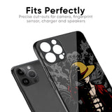 Dark Luffy Glass Case for iPhone 15 Plus