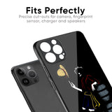 Luffy Line Art Glass Case for iPhone 15 Pro Max