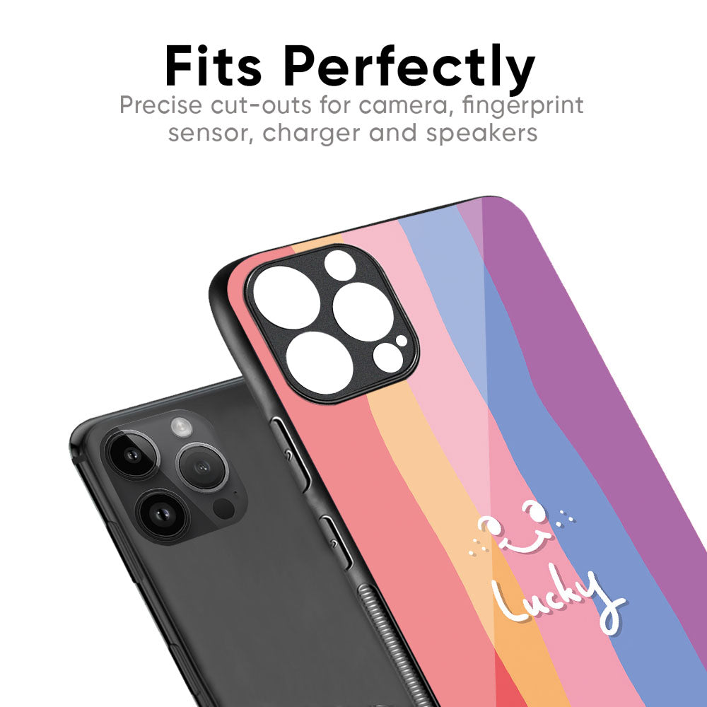 Lucky Abstract Glass Case for iPhone XS Max