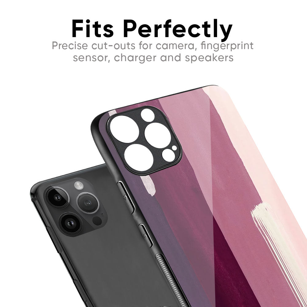Brush Stroke Art Glass Case for iPhone XS Max