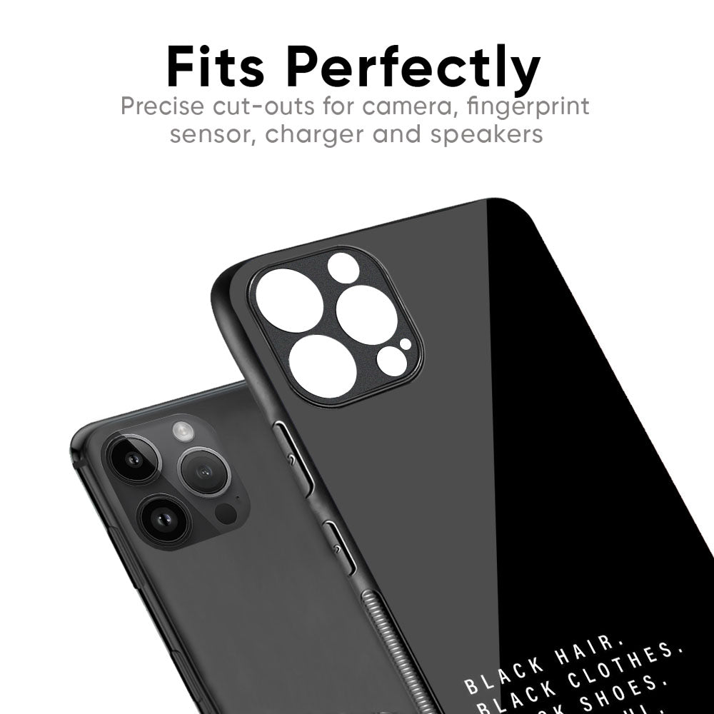 Black Soul Glass Case for iPhone XS Max